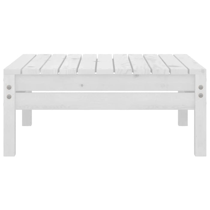 Set Divani da Giardino 5 pz Bianco in Legno Massello di Pino 3082488