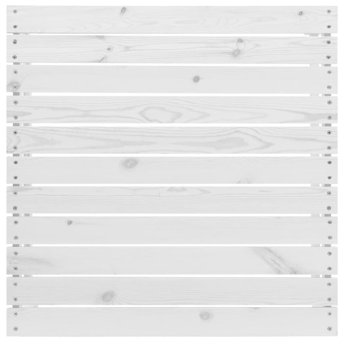 Set Divani da Giardino 5 pz Bianco in Legno Massello di Pino 3082488