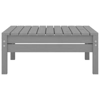 Set Divani da Giardino 8 pz Grigio in Legno Massello di Pino 3082514