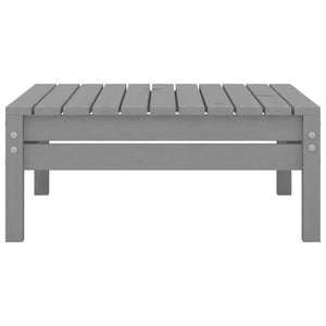 Set Divani da Giardino 8 pz Grigio in Legno Massello di Pino 3082514