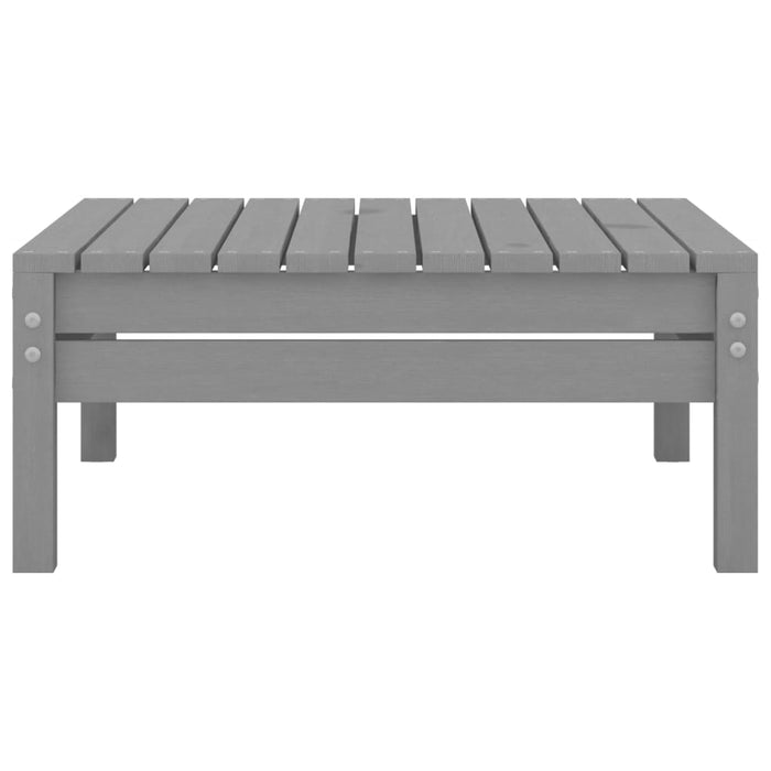 Set Divani da Giardino 8 pz Grigio in Legno Massello di Pino 3082514