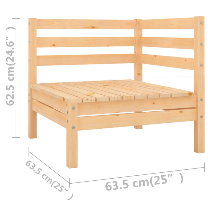 Set Divani da Giardino 6 pz in Legno Massello di Pino cod mxl 40275
