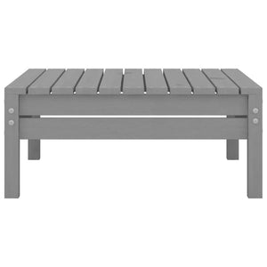 Set Divani da Giardino 7 pz Grigio in Legno Massello di Pino 3082549