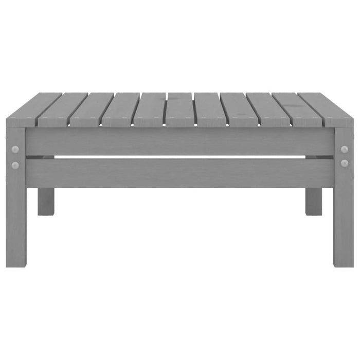 Set Divani da Giardino 7 pz Grigio in Legno Massello di Pino 3082549