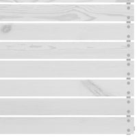 Set Divani da Giardino 6 pz Bianco in Legno Massello di Pino 3082553