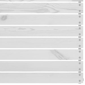 Set Divani da Giardino 6 pz Bianco in Legno Massello di Pino 3082553