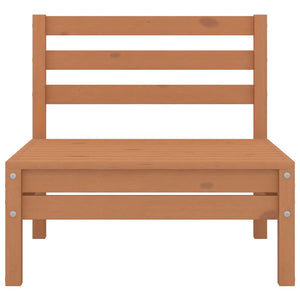 Set Salotto da Giardino 6 pz Marrone Ambra Legno Massello Pino 3082555