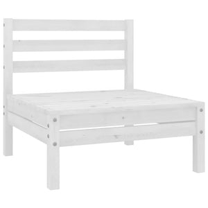 Set Salotto da Giardino 6 pz in Legno Massello di Pino Bianco 3082703