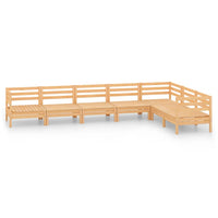 Set Salotto da Giardino 7 pz in Legno Massello di Pino 3083014