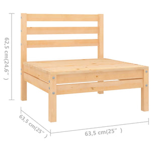 Set Salotto da Giardino 7 pz in Legno Massello di Pino 3083034