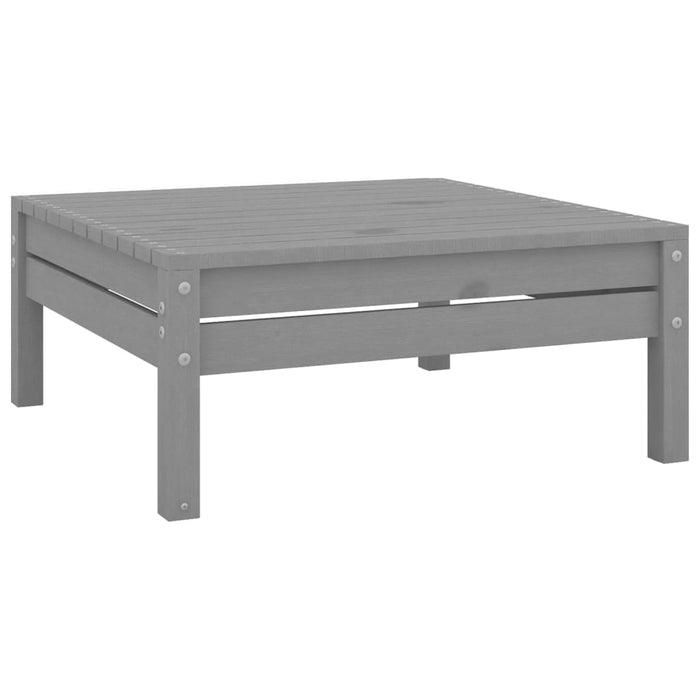 Set Salotto da Giardino 12 pz in Legno Massello di Pino Grigio 3083151