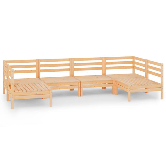 Set Salotto da Giardino 6 pz in Legno Massello di Pino 3083394