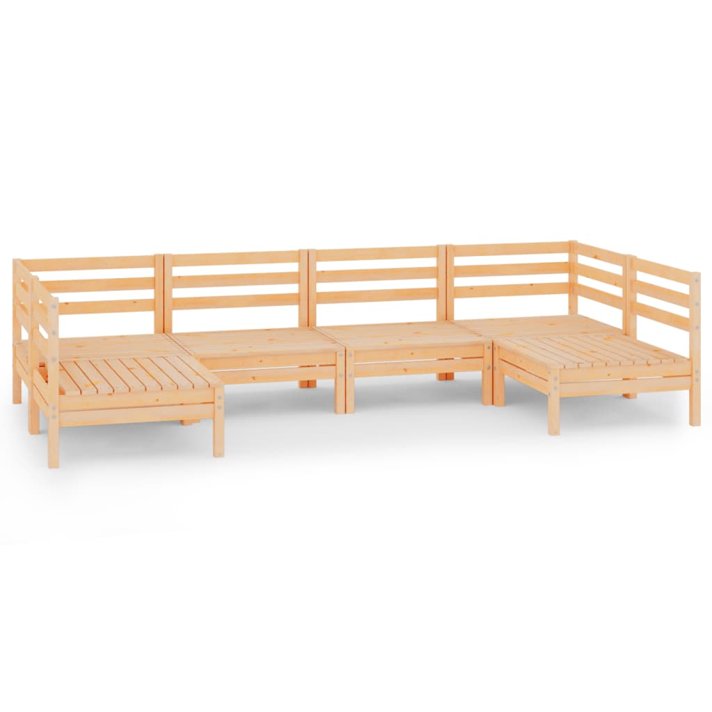 Set Salotto da Giardino 6 pz in Legno Massello di Pino 3083394