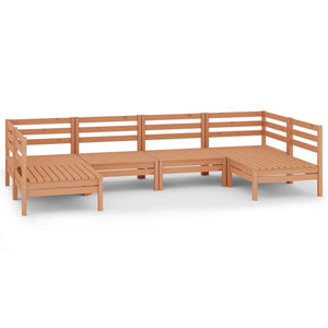 Set Salotto da Giardino 6 pz in Legno Massello di Pino ambra 3083397