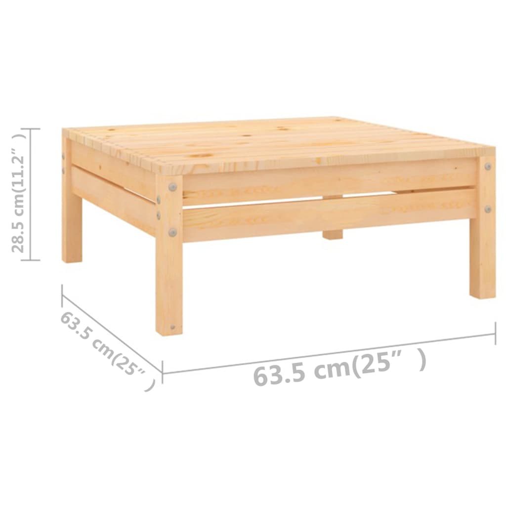 Set Divani da Giardino 10 pz in Legno Massello di Pino cod mxl 36819