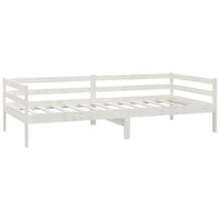 Divano Letto con Materasso 90x200 cm Bianco in Legno di Pino cod mxl 61181