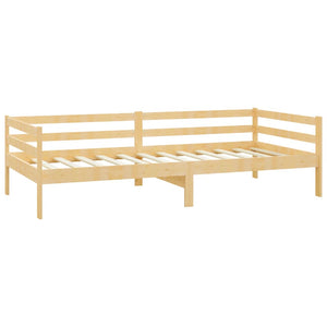 Divano Letto con Materasso 90x200 cm Legno Massello di Pino 3083569
