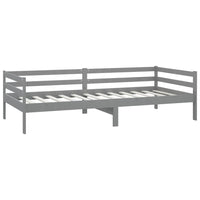 Divano Letto con Materasso 90x200 cm Grigio in Legno di Pino cod mxl 64668