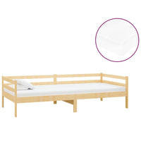 Divano Letto con Materasso 90x200 cm Legno Massello di Pino cod mxl 61931