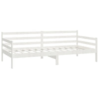 Divano Letto con Materasso 90x200 cm Bianco in Legno di Pino cod mxl 63687