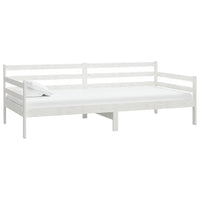 Divano Letto con Materasso-Sofa Letto-Daybed 90x200 cm Bianco in Legno di Pino 121877