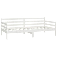 Divano Letto con Materasso-Sofa Letto-Daybed 90x200 cm Bianco in Legno di Pino 121877