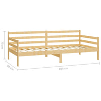 Divano Letto con Materasso 90x200 cm Legno Massello di Pino cod mxl 58528