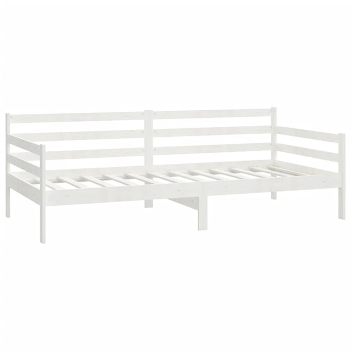 Divano Letto con Materasso-Sofa Letto-Daybed 90x200 cm Bianco in Legno di Pino 998680