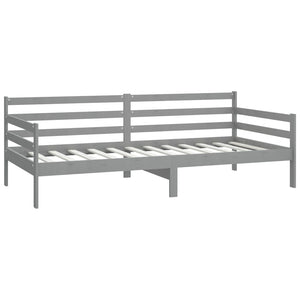 Divano Letto con Materasso-Sofa Letto-Daybed 90x200 cm Grigio in Legno di Pino 321608
