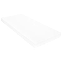 Divano Letto con Materasso 90x200 cm Bianco in Legno di Pino 3083625