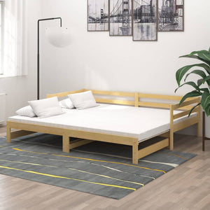 Dormeuse Estraibile 2x(90x200) cm in Legno Massello di Pino 3083654