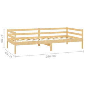 Divano Letto con Cassetti-Sofa Letto-Daybed 90x200 cm Legno Massello di Pino 523442