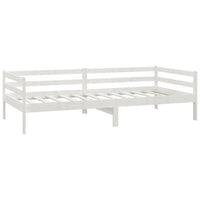 Divano Letto con Cassetti 90x200 cm Bianco in Massello di Pino cod mxl 63665