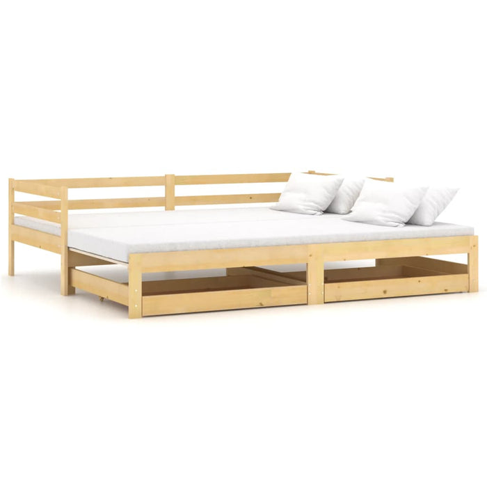 Dormeuse Estraibile 2x(90x200) cm in Legno Massello di Pino 3083694