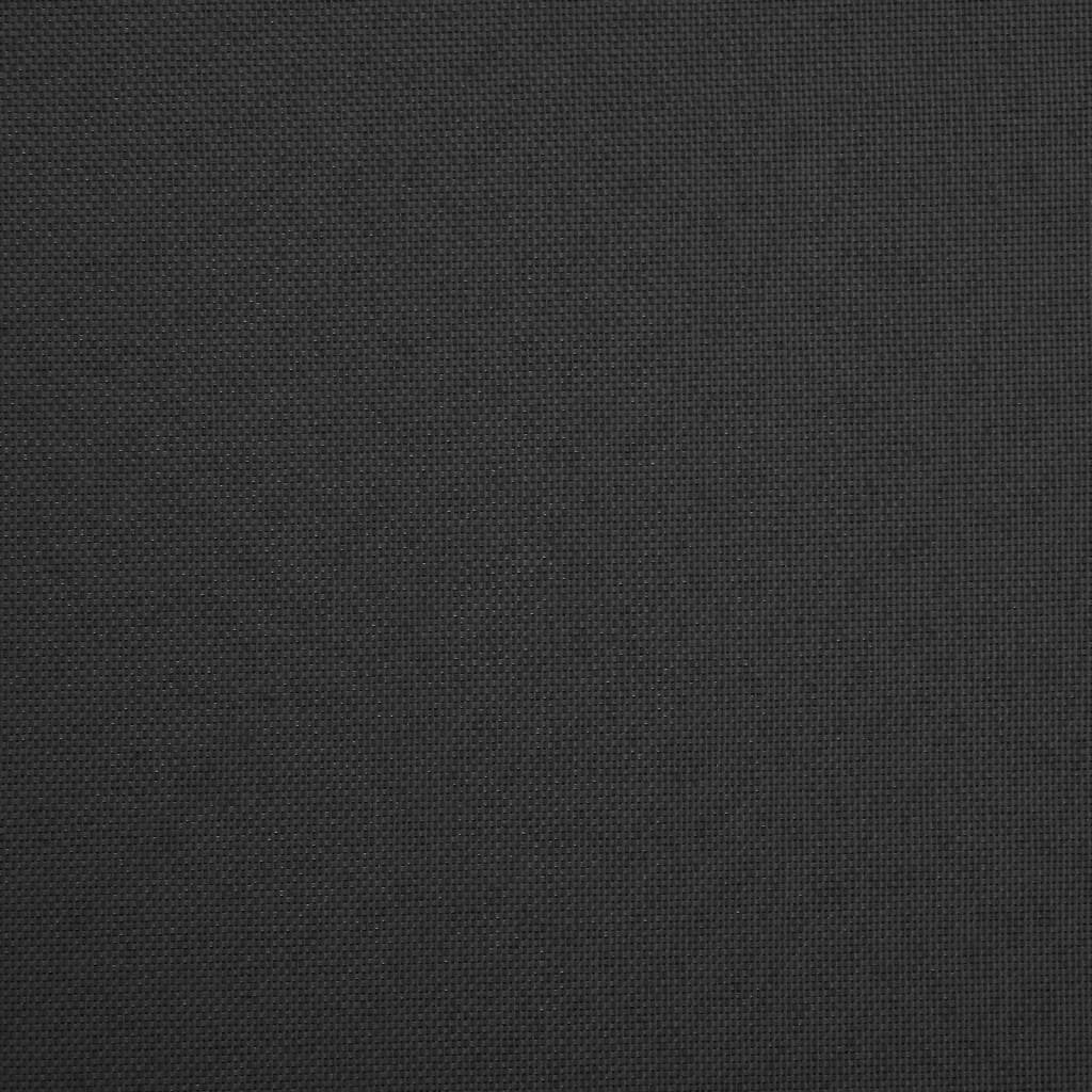 Sgabello con Contenitore Pieghevole Nero in Simil Lino 338763