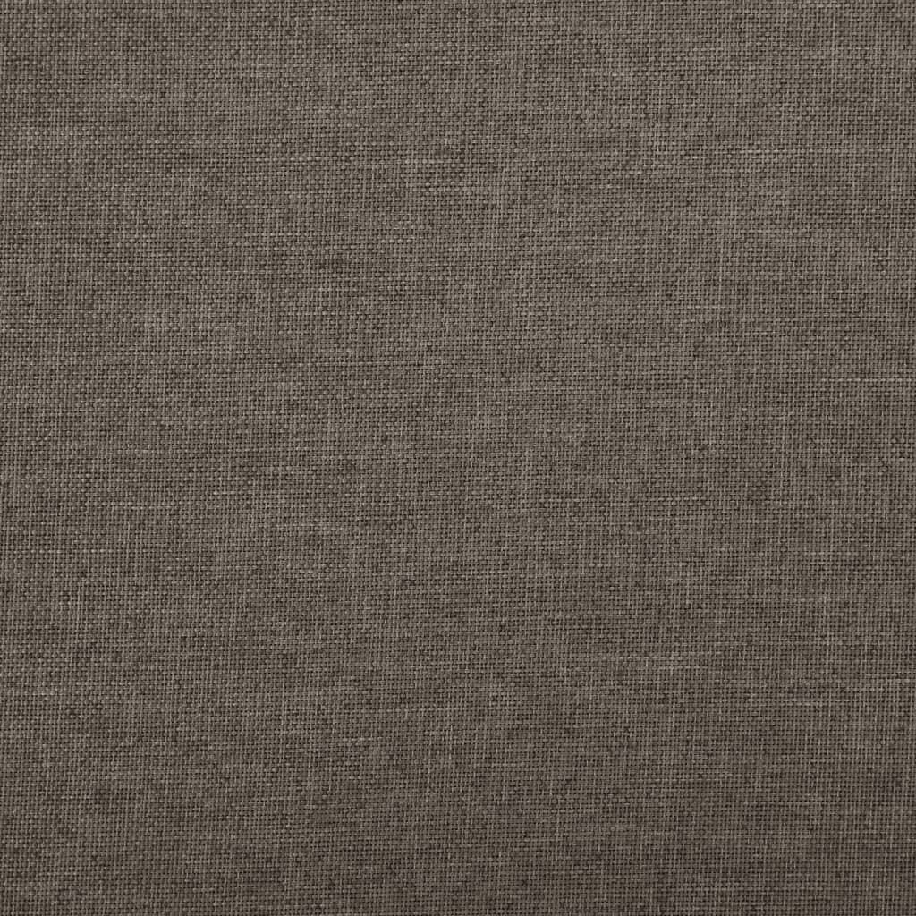 Pouf con Contenitore Pieghevoli 2 pz Marroni in Simil Lino 338774