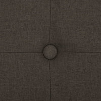 Cassapanca Pieghevole Marrone Scuro in Simil Lino cod mxl 50926