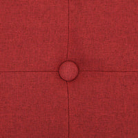 Cassapanca Pieghevole Rosso Vino in Simil Lino 338796