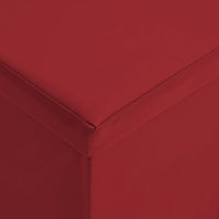 Panca portaoggetti pieghevole 110 x 38 x 38 cm PVC rosso bordeaux 02_0010992