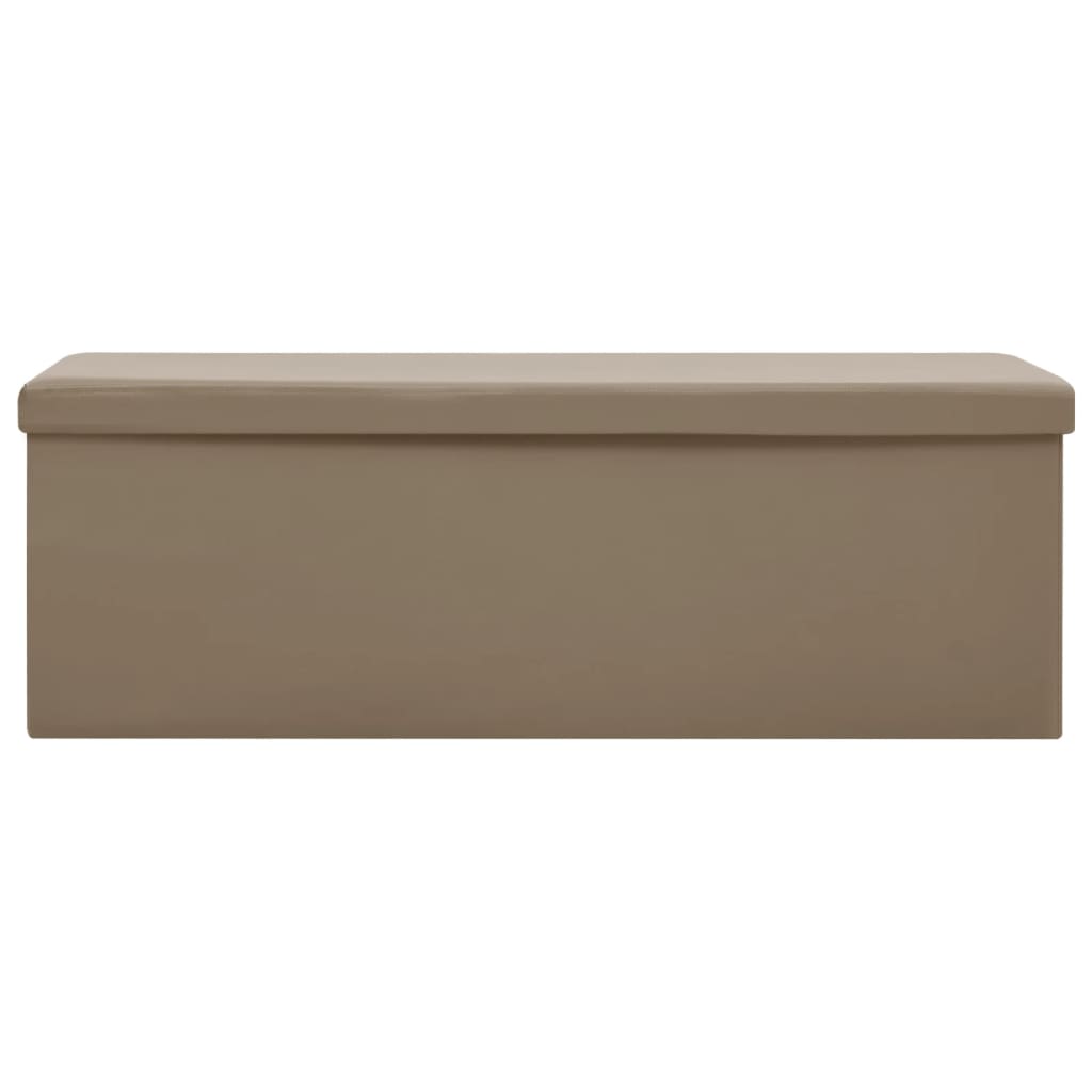 Panca Portaoggetti Pieghevole Cappuccino in PVC 338801