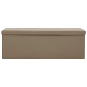 Panca Portaoggetti Pieghevole Cappuccino in PVC 338801