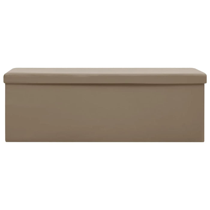 Panca Portaoggetti Pieghevole Cappuccino in PVC 338801