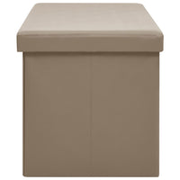 Panca Portaoggetti Pieghevole Cappuccino in PVC 338801