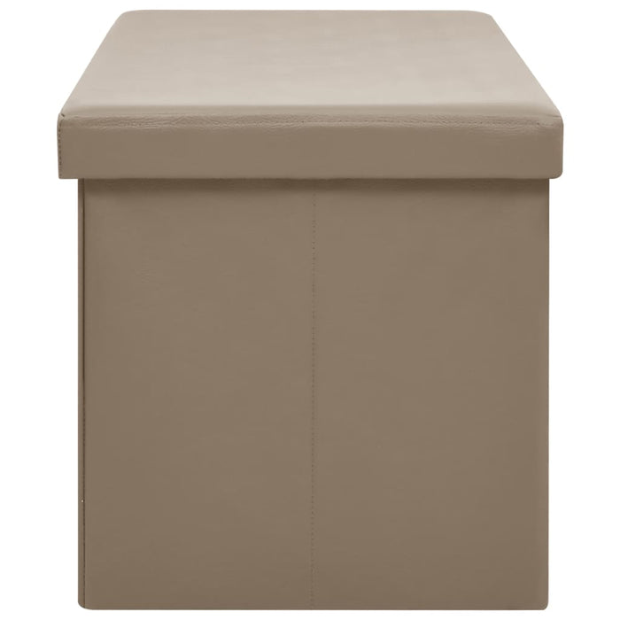 Panca Portaoggetti Pieghevole Cappuccino in PVC 338801