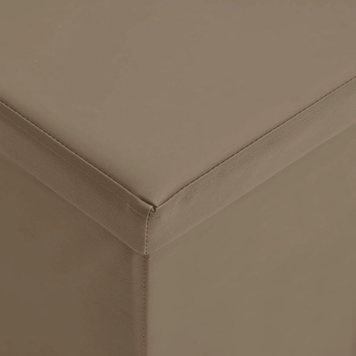 Panca Portaoggetti Pieghevole Cappuccino in PVC 338801