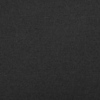 Cassapanca Pieghevole Nera 76x38x38 cm in Simil Lino 338804