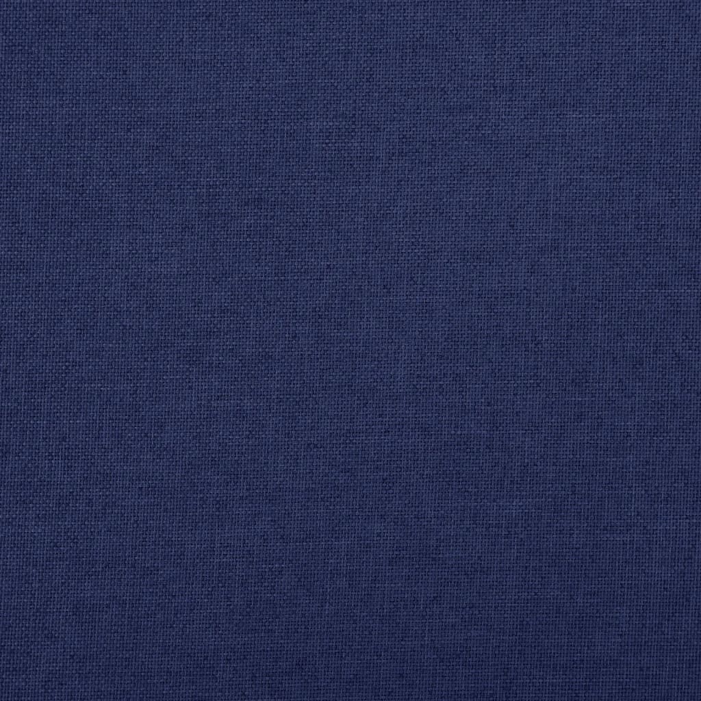 Cassapanca Pieghevole Blu 76x38x38 cm in Simil Lino 338808