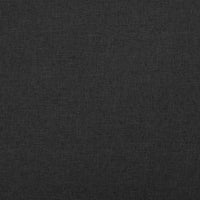 Cassapanca Pieghevole Nera 76x38x38 cm in Simil Lino 338811