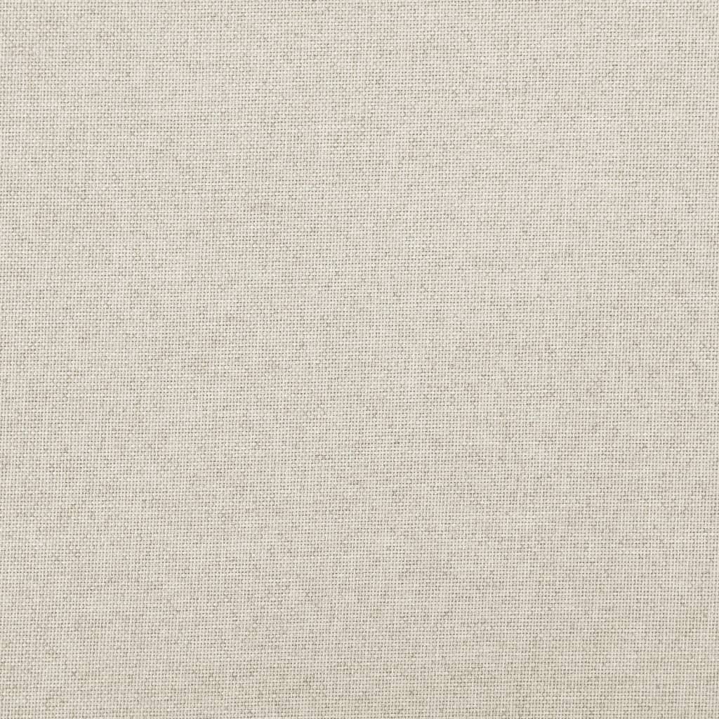 Cassapanca Pieghevole Bianco Crema 76x38x38 cm in Simil Lino 338812