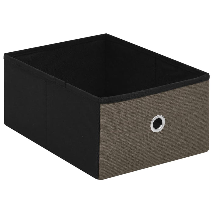 Cassapanca Pieghevole Marrone 76x38x38 cm in Simil Lino 338813